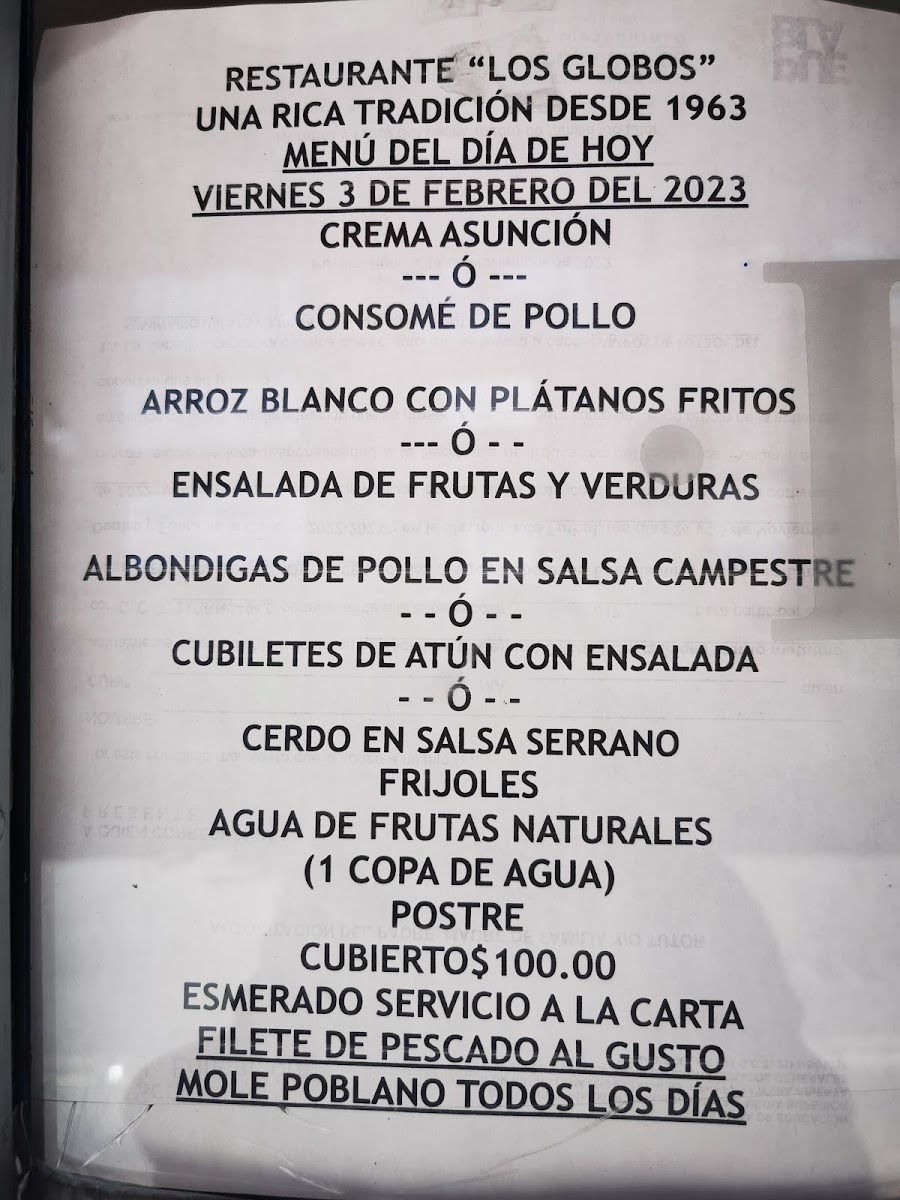 Cafe los globos Menu - Image 2