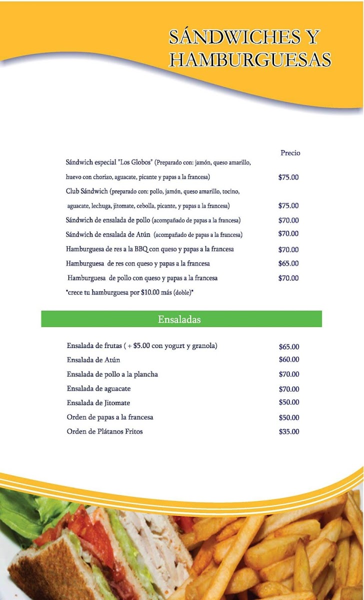 Cafe los globos Menu - Image 6